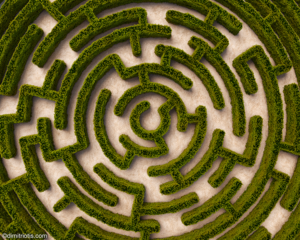 living trusts can be very complicated, like a hedge maze